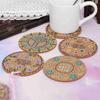 Untersetzer, 4 Stück, runde Tischdekoration für Familien, Hochzeiten, Partys, Bankette