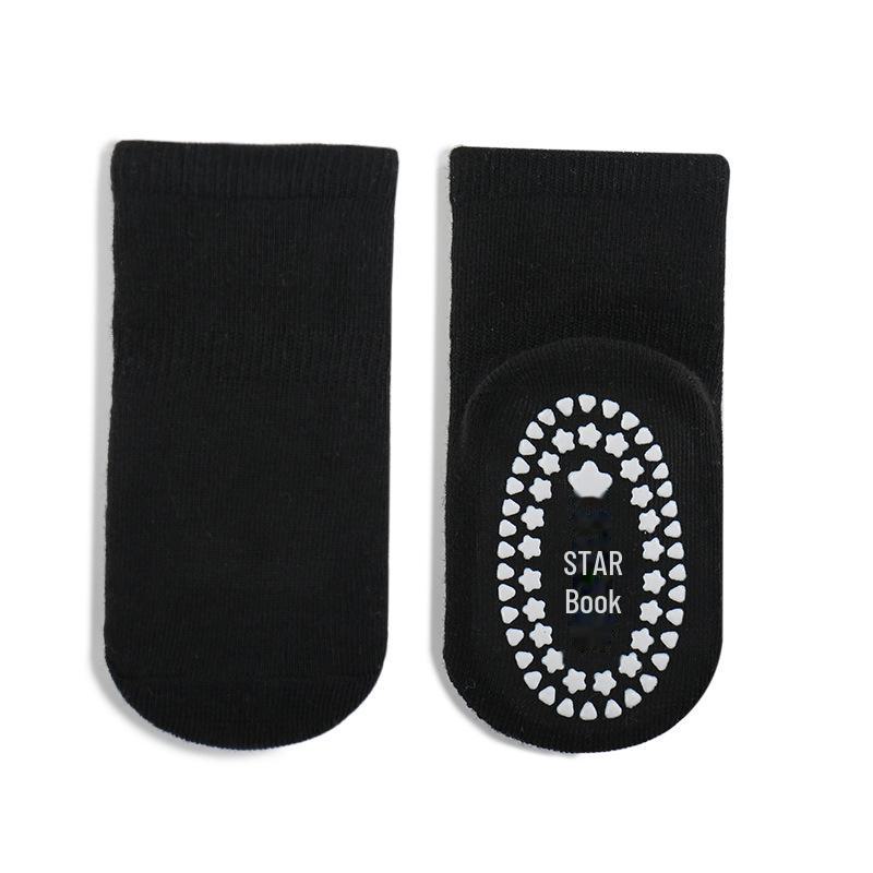 

Носки для малышей Spring Anti-Slip Floor Socks – носки для раннего обучения малышей средней длины для прыжков на батуте для мальчиков M (1-3 years) for 11-13cm foot чёрный