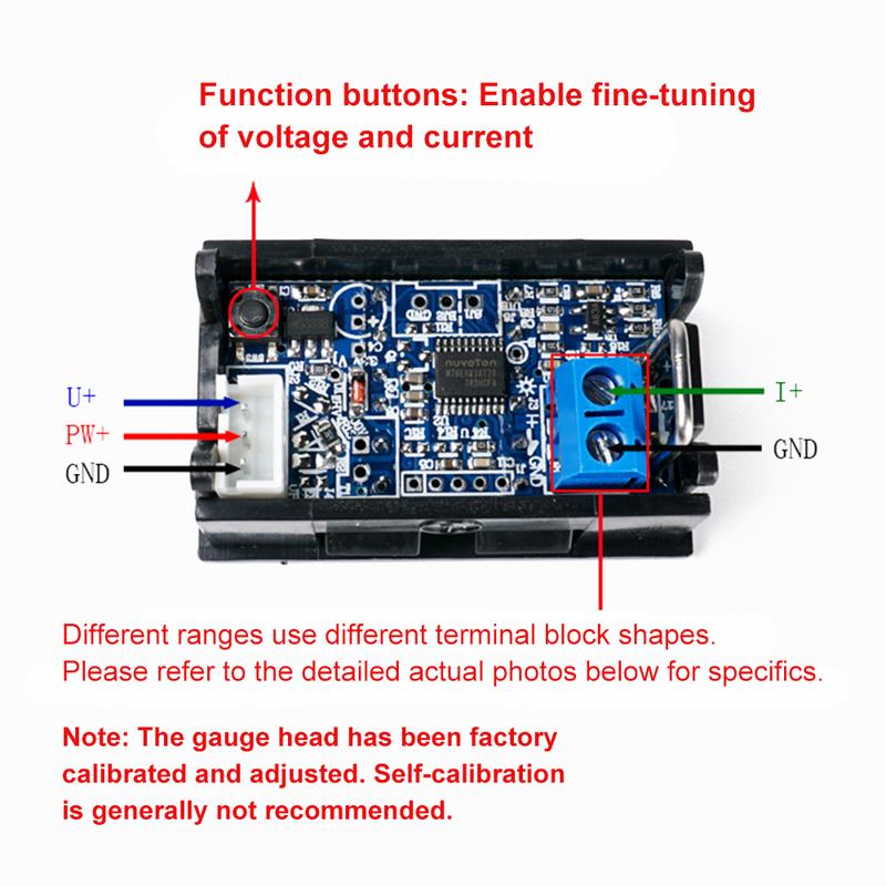 DC 0-300V 10/50/100A DC 0-100V 10/50/100A Voltmeter Ammeter LED Amp Dual Volt Meter Gauge LED Display Meter Amperemeter