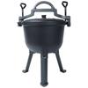 Hungarian Hunting Cast Iron Pot for Roasted Roasts, Campfire, 4l