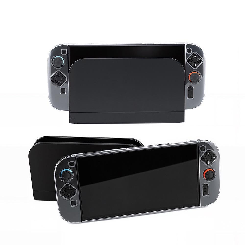 Switch2 Crystal Clear TPU Protective Shell for NS2 Controller - Drop & Scratch Resistant Console Cover 12.3 x 3.3 x 23.8 cm