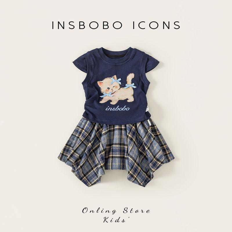 Girls  Summer Outfit 2026 New Style Children s Clothing Summer Baby Girl Outfit Stylish Little Girl Top Trendy Children s Fashion Tibetan youth((Summer Style)) 80