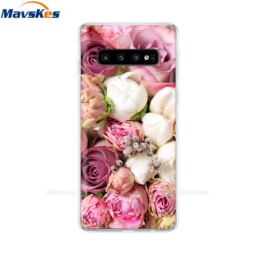 La più recente custodia stampata in TPU per Samsung Galaxy S10 S10 + Coperture del telefono per Samsung S10 Plus S10e Custodie Cover posteriore Paraurti Fundas Coque