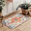1PC, Retro Bohemian style, kitchen, bathroom, living room ambience decorative carpet mat, washable home decor