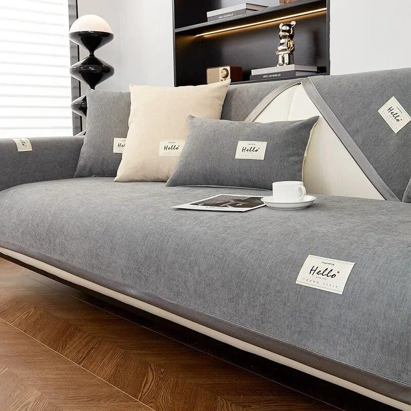 

Новый чехол для дивана из синели для гостиной, современный диван, подушка, коврик, защитные чехлы для дивана, мягкий утолщенный стул, диван, полотенце, домашний декор 70x70cm 1pcs