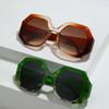 Oval Sunglasses, Personalized Polygonal Contrasting Glasses, Street Sunglasses