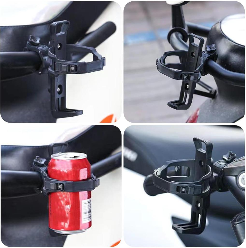 Motorcycle Water Cup Holder Universal Drink Holder Motorcycle Handlebar Bottle Holders Nylon Adjustable Bottle Holder