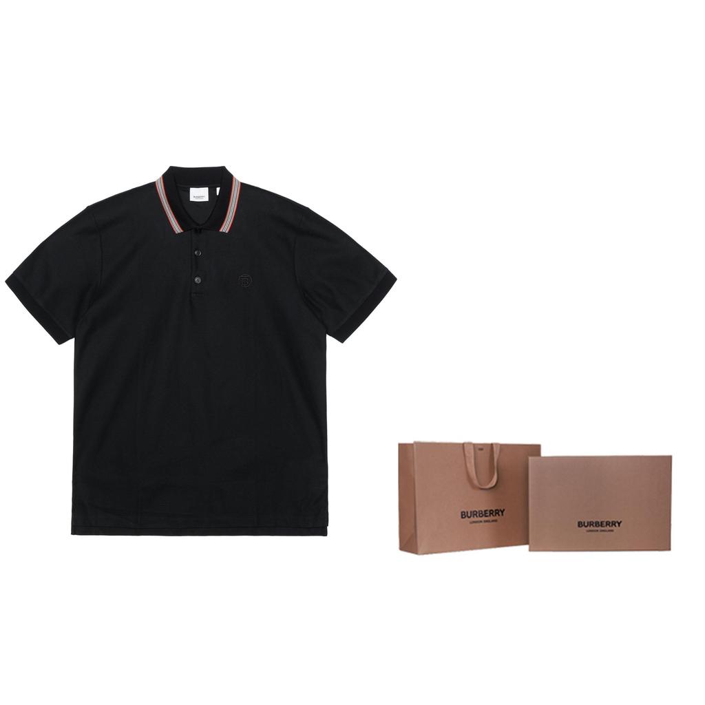 Burberry Polo con iconico motivo a righe 80537731