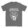 Chiikawas Black Metal T Shirts Men Cotton Amazing TShirt Round Collar  Tees Short Sleeve Clothing Plus Size
