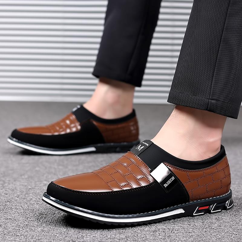 Fashion Men Business Shoes Slip On Party Men Shoes Comfortable PU Leather Shoes for Man Wedding Dress Shoes for Male