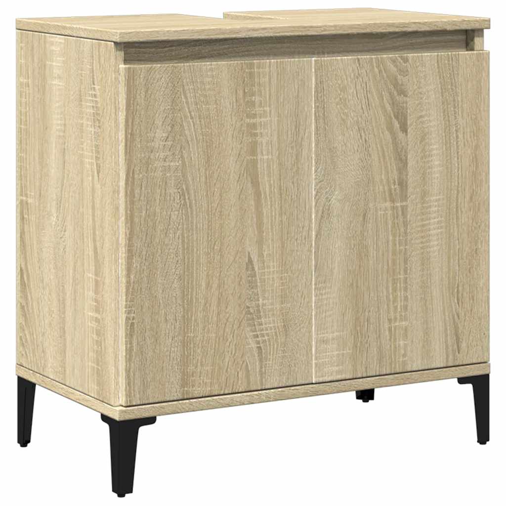 Washbasin Cabinet in Sonoma Oak 58 x 33 x 60 cm Particleboard