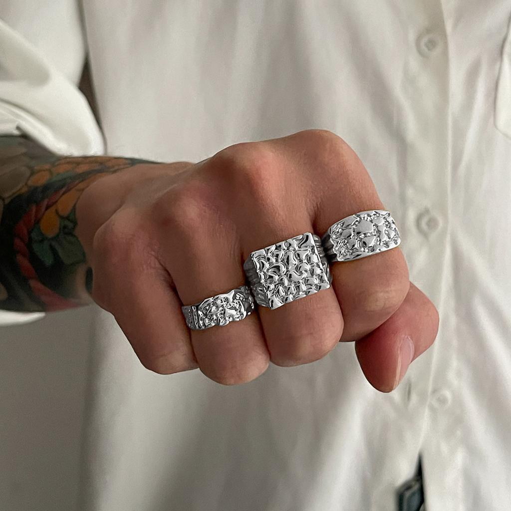 European and American Jewelry New Men's Rings Trendy Hip-hop Personality Versatile Jewelry