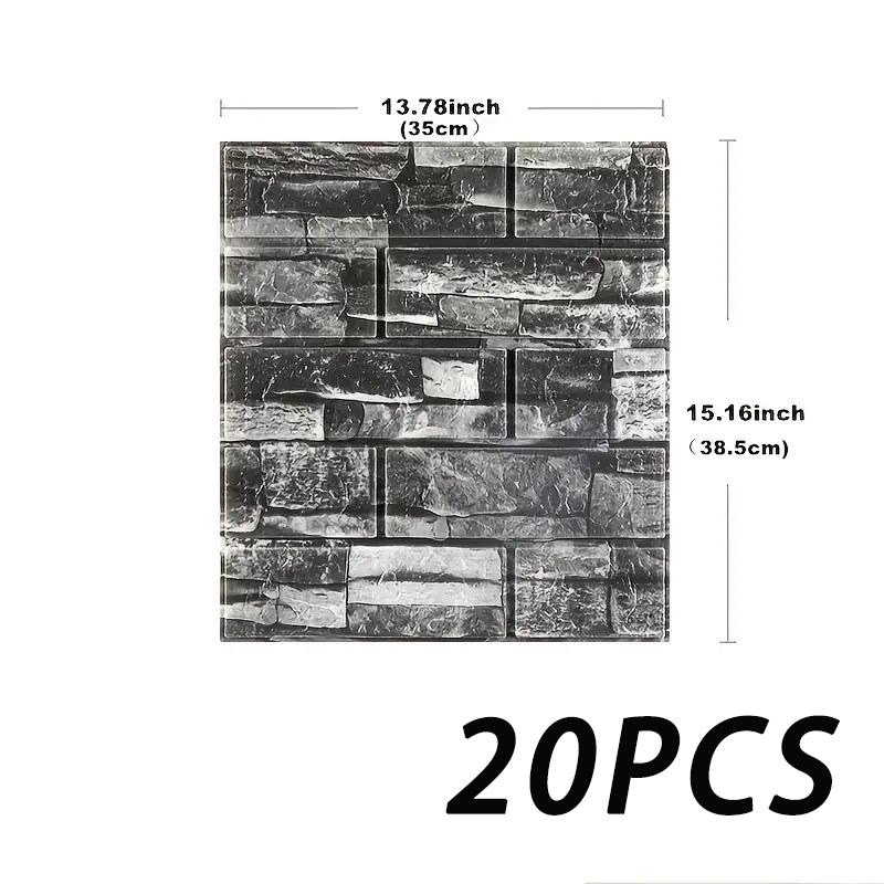 Retro color wallpaper 3D self-adhesive 35X38.5cm living room wall decoration wall sticker