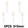 10Pcs/5Pcs Wool Felt Mounted Polishing Buffing Wheel OD 3-10mm Grinding Head for Dremel Drill Rotary Tool 3mm Shank
