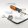 2pcs Motorcycle LED Turn Signal Lights 8mm Mini Amber Flashing Light Blinker Turn Signal Lamp 12V Moto Indicator Accessories