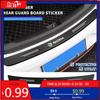 Autocolant Auto Fibra de Carbon Portbagaj Spate Protector Bara Spate Autocolante Pentru Skoda Octavia Rapid Kodiaq Karoq Fabia Kamiq Superb D