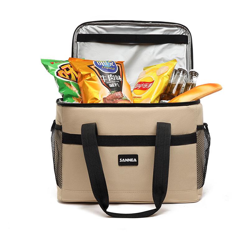 Multifunkční dvouvrstvé chladicí tašky na oběd pro ženy Muži Velkokapacitní cestovní piknikový obědový box s ramenním popruhem