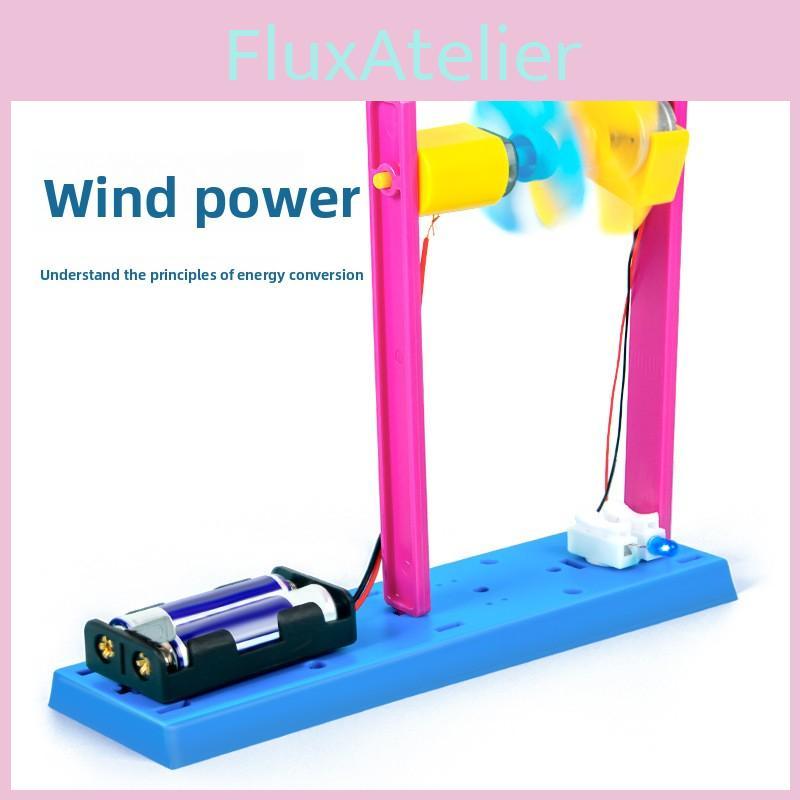 Science Diy Wind Power Generator Kit For Kids Educational Stem Activity Set
