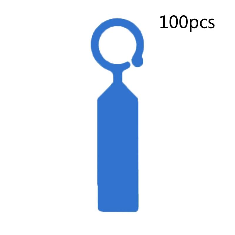 

Пластиковые подвесные этикетки, кольца, 100 шт., метки для растений, маркеры для садовых горшков, для домашнего садоводства, для рассады темно-синий