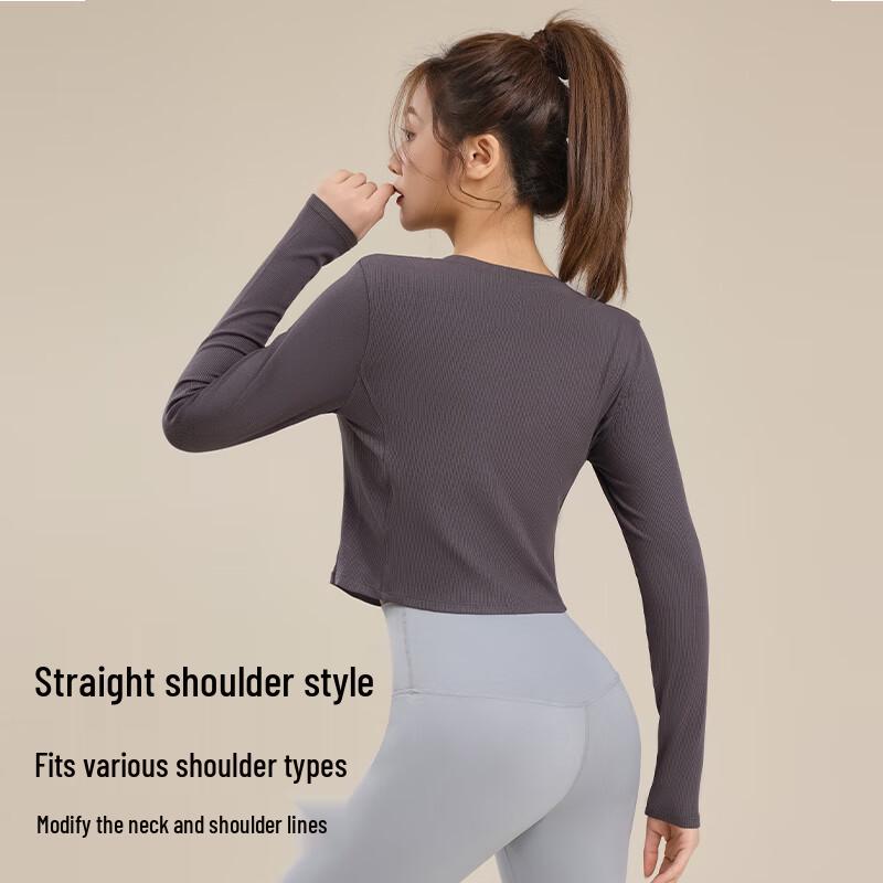 Women's Long-Sleeve Crop Sports & Yoga Top