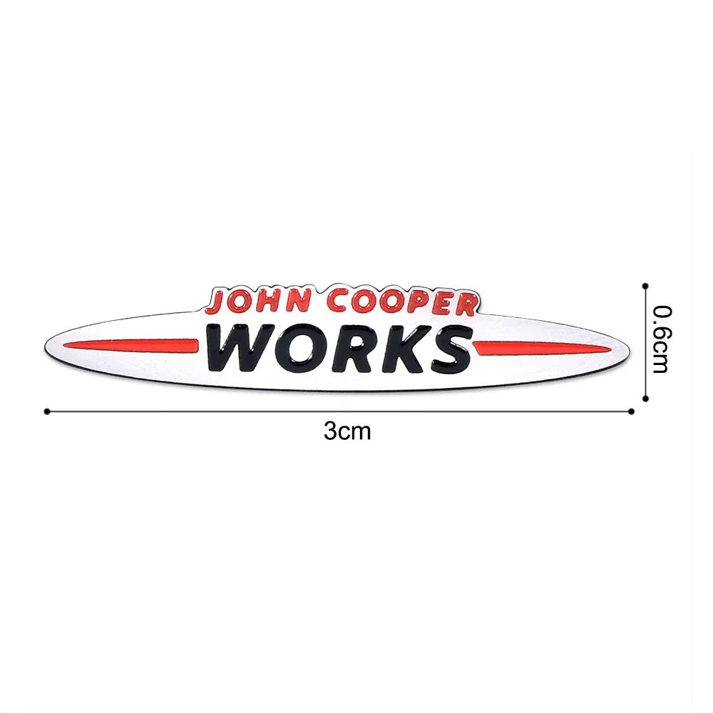 John Cooper Works Stickers Decals Metal Decoration For Mini Cooper JCW S R55 R56 R61 Paceman F54 F55 F60 Countryman Accessories gqtsu22
