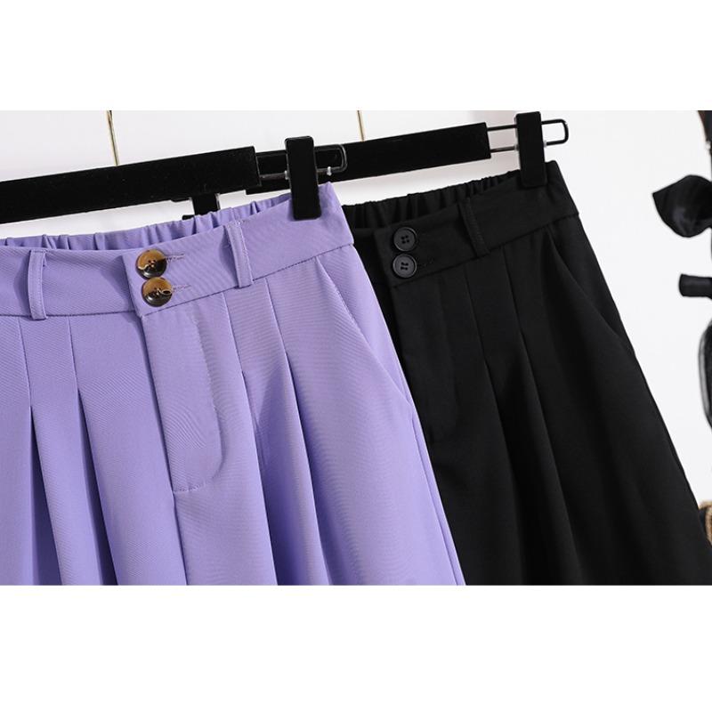 Dimanaf 2025 Plus Size Shorts Summer Women Solid Loose High Waist Casual Short Pants Basic New