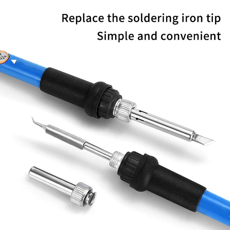 Adjustable Temperature Electric Soldering Iron 110V(Us Plug) /220V(Eu Plug) 60W Soldering Iron Welding Solder Repair Tool