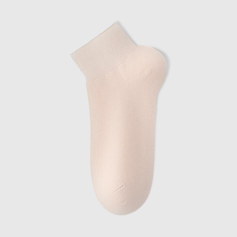 Ladies' Short Socks, Summer Thin, Pure Cotton, Breathable, Deodorizing, Antibacterial, Boneless, White Boat Socks for Postpartum Confinement In Summer