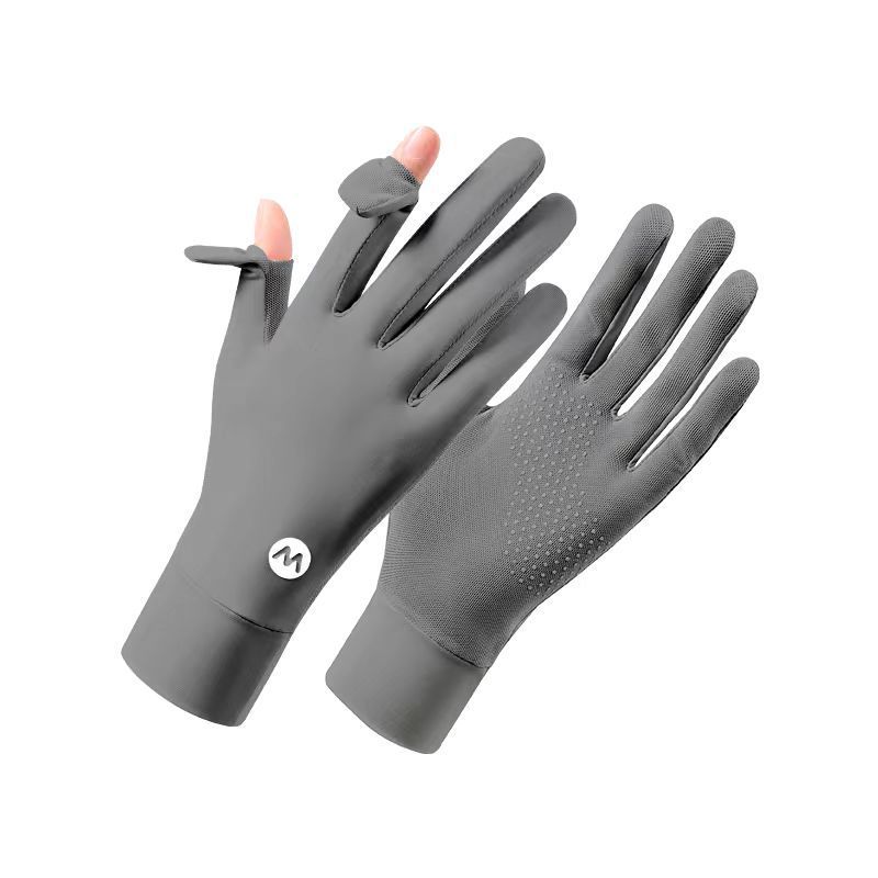 Sunscreen Gloves M-standard UV Resistant Women's Ice Silk Outdoor Sports Cycling Touch Screen Thin
