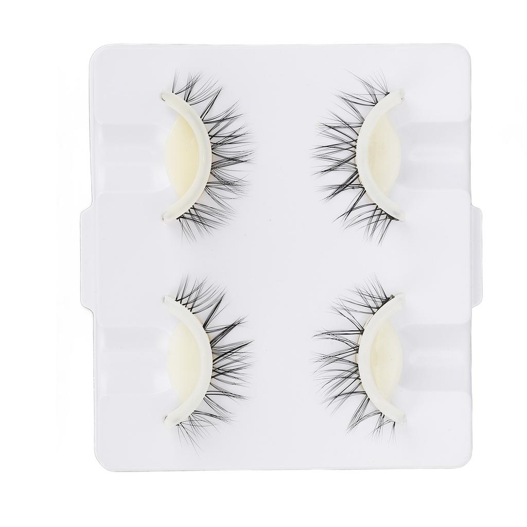 2 Pairs False Eyelashes Natural Dense Reusable Self Adhesive Faux Eyelashes 3D False Eyelashes for Home Beauty Salons