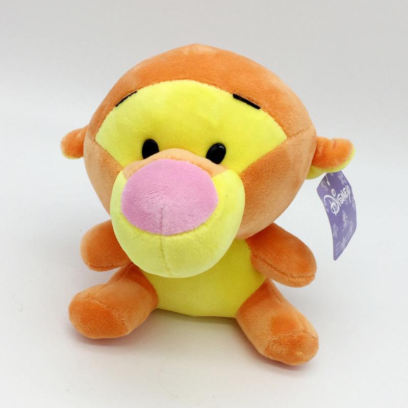 12-20cm Winnie the Pooh Bear Tiger Pig Anime Cute Cartoon Plush Dolls Toys Keychain Pendant Room Decoration Kids Birthday Gift