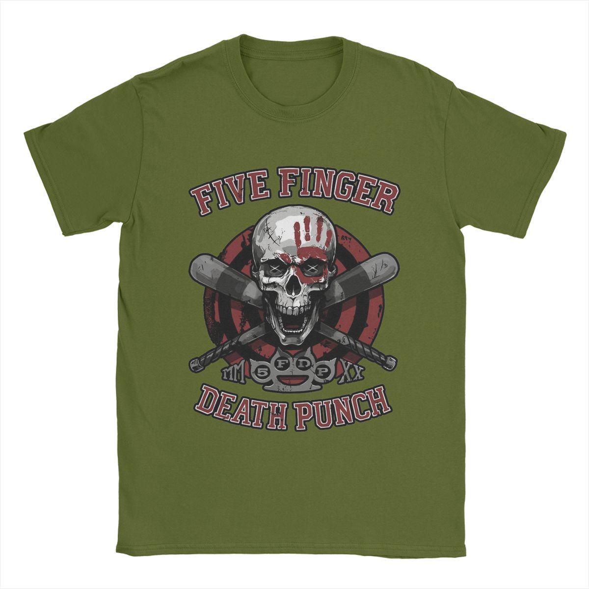 

Five Finger Death Punch 5FDP T Shirt Men Pure Cotton Novelty T-Shirts O Neck Tee Shirt Short Sleeve Tops Gift Idea 4XL
