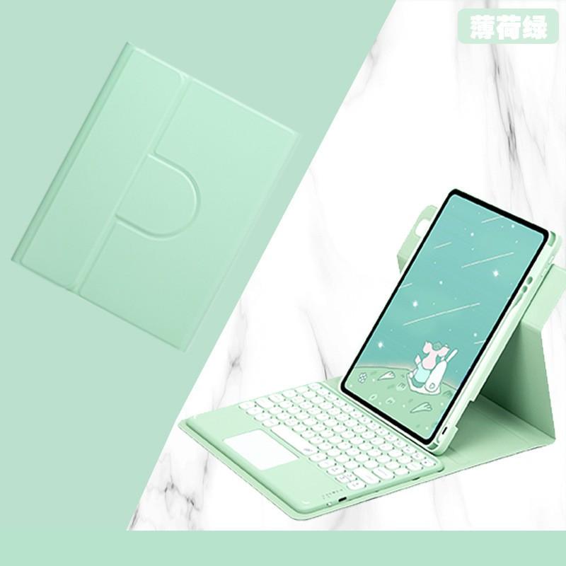 Rotating Acrylic IPad 10th Gen 10.2 Inch Case With Pen Slot Magnetic Bluetooth Keyboard Folio Cover