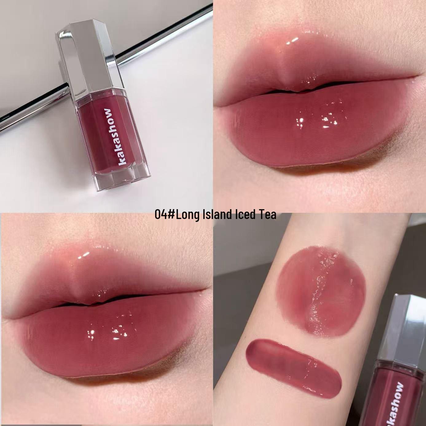 Kakashow Корейский стиль Зеркальный блеск для губ: Увлажняющий блеск для губ с эффектом  стеклянных  губ. 6g