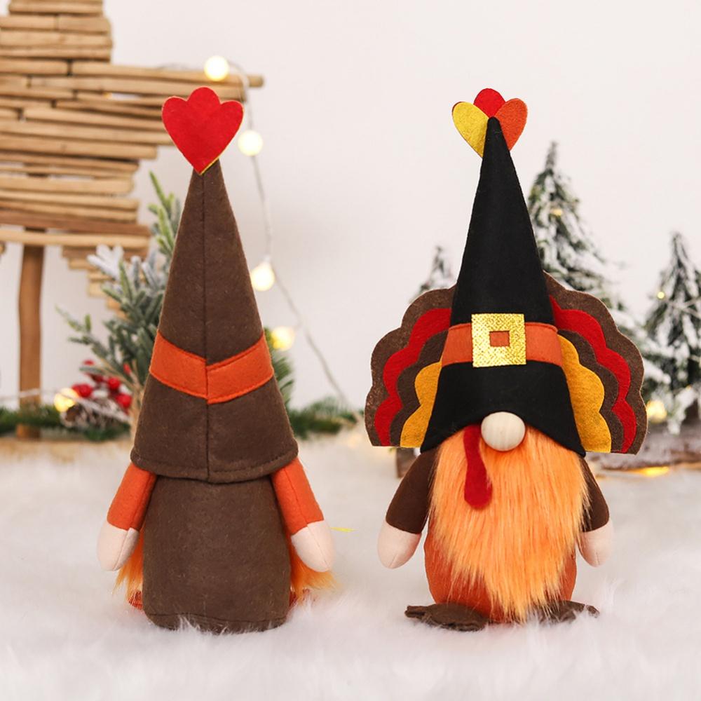 Thanksgiving Decorations Turkey Faceless Doll Home Festival Decor Ornaments