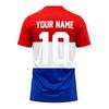 Einfaches DIY-Oberteil, Leeres kurzärmeliges Fußball-T-Shirt für individuellen Druck, Shirt