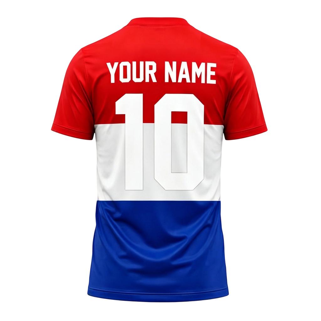 Einfaches DIY-Oberteil, Leeres kurzärmeliges Fußball-T-Shirt für individuellen Druck, Shirt