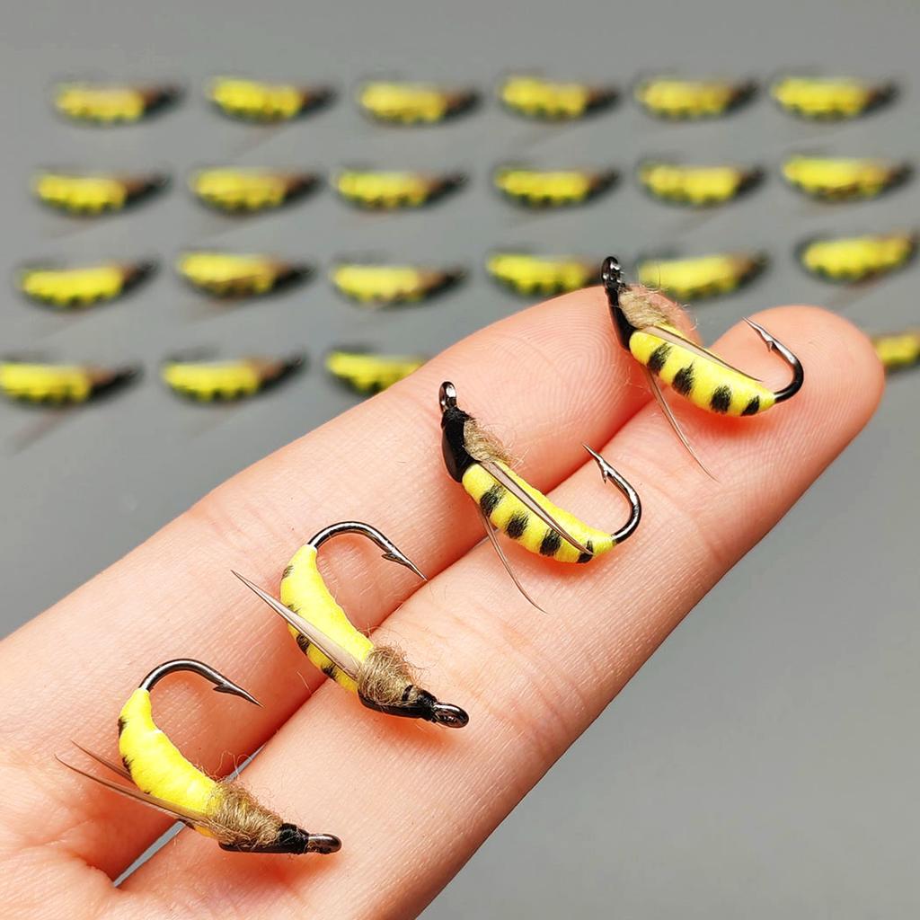 Fly Fishing Flies 2 Box Bundle(Total 18Pcs Flies)-Flies Wet Flies Artificial Nymph Bait for Fishing Trout/Bass Artificial Bait