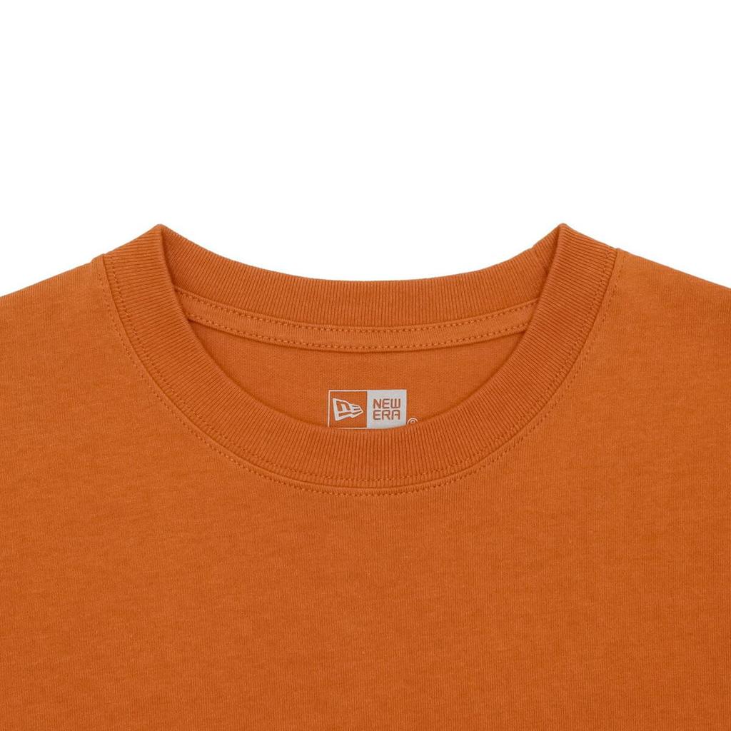 New Era Short Sleeve Oversized Rust Orange Black Oversized Cotton Tee Box Logo T-shirt S/S