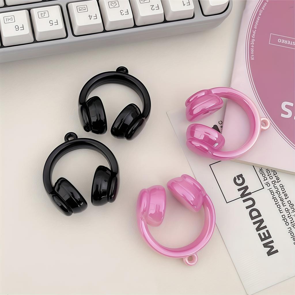 1pcs Acrylic Gradient Color Headphone Pendant Beads DIY Spacer Beads for Headbands, Bracelets, Necklaces, Stringing Accessories Perfect Holiday Gift