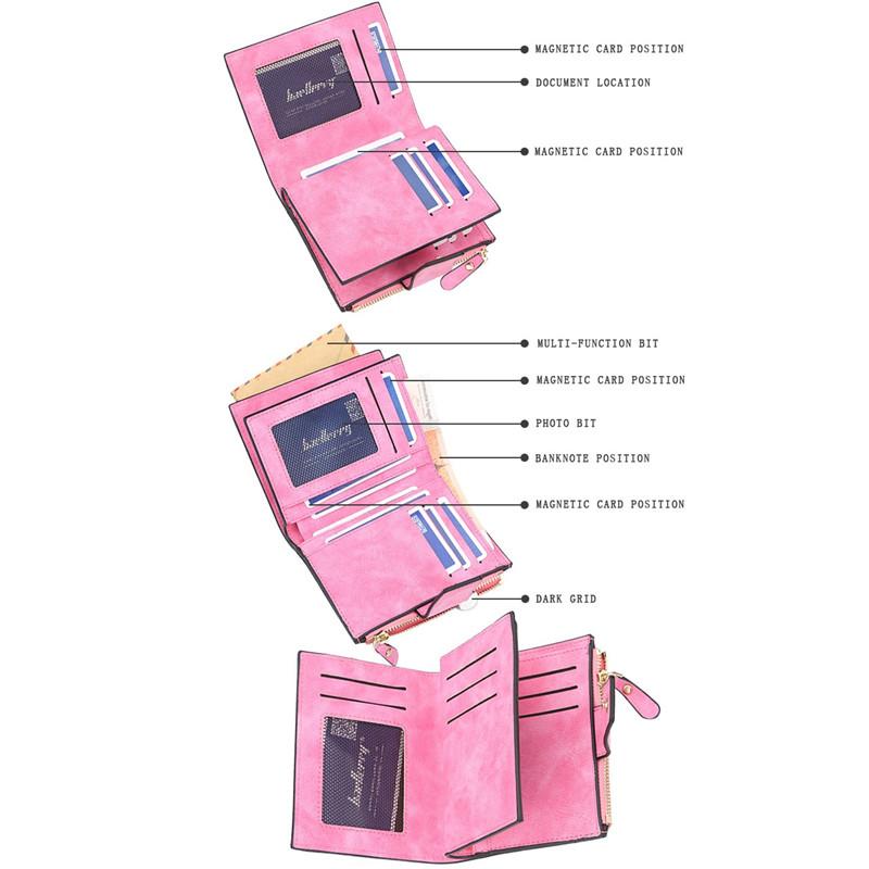 Baellerry Dámské módní peněženky na karty z umělé kůže Dámská peněženka na mince