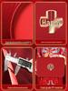 Red Festive Wedding Serving Tray for Fruit and Candy