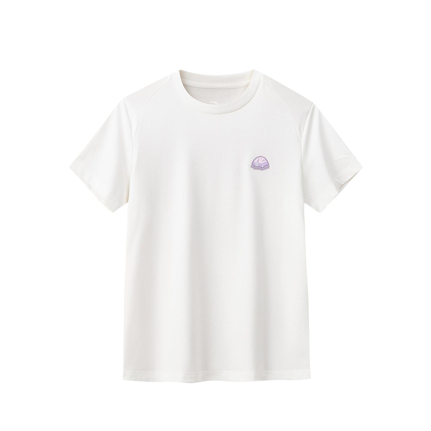 

Anta Outdoor Camping Series Short Sleeve Knitted Top Summer T-Shirt Women tops Jobs-Tears-White 162626104-1 S