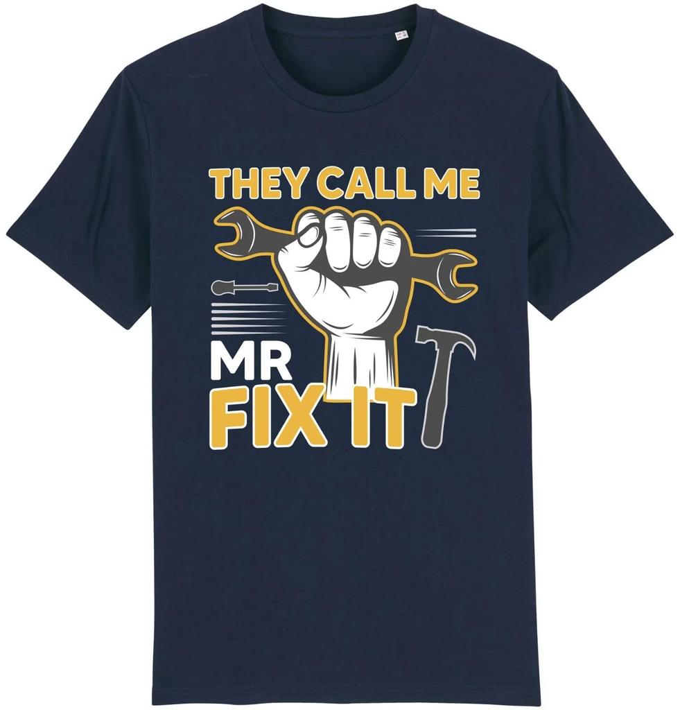 Unisexs Summer Fashion Casual Shortsleeved Shirt They Call Me Mr Fix It Tshirt Funny HandyUnisex Tools TradesUnisex Fathers Day Dad