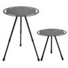 Outdoor Folding Round Table Adjustable Height Small Folding Camping Table