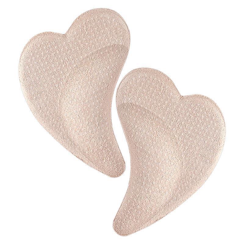 Heart-Shaped Arch Support Pads for Flat Feet & High Arches - Self-Adhesive, Shock-Absorbing Insoles