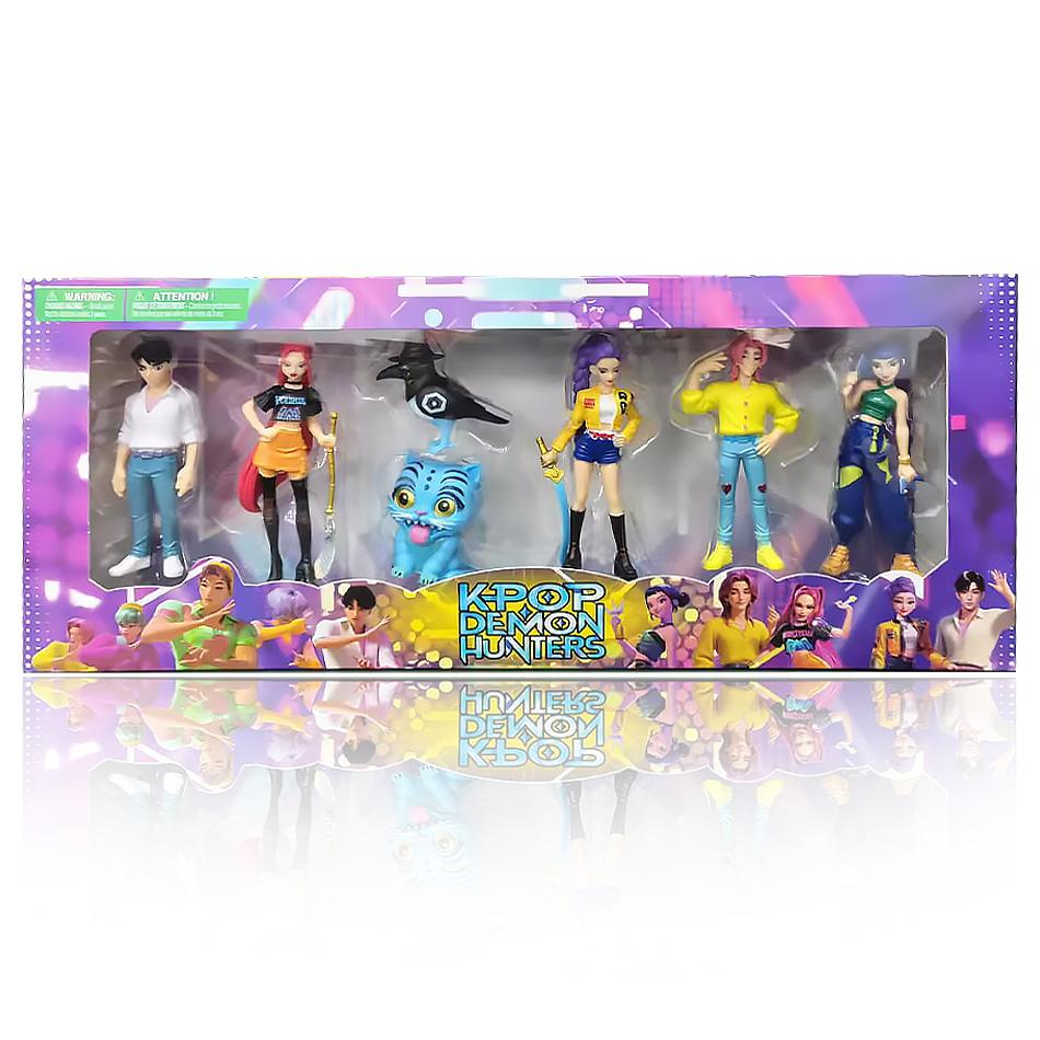 100% NEUF Kpop Devil Hunter Rumi Zoe Mira anime polychlorure de vinyle collection de personnages bibelots de bureau Cadeau du Nouvel An pour enfants