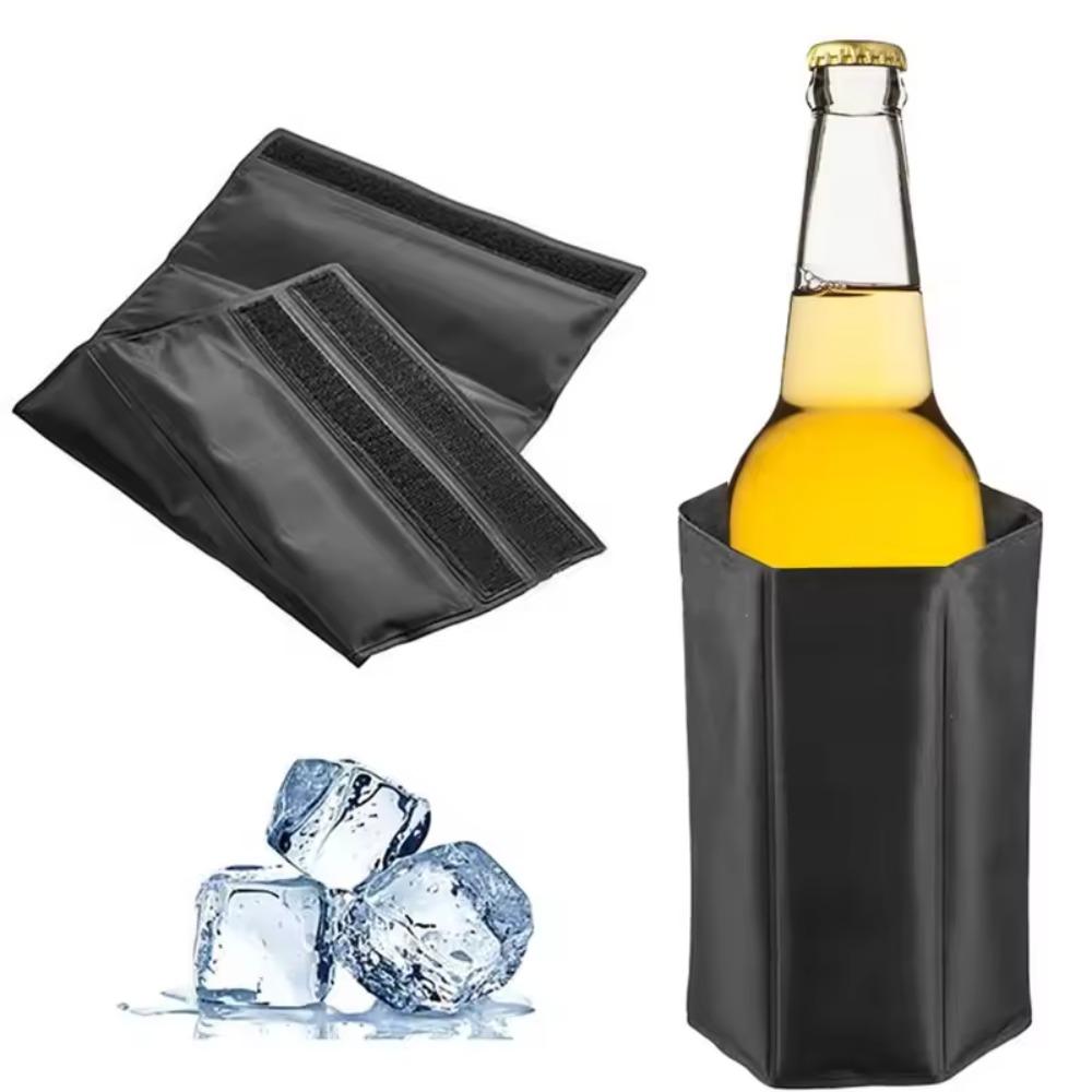 Freezer Gel Insulated Wine Bottle Cover Foldable Champagne Ice Pack Wine Cooler Sleeve  Party