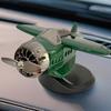 Solar Energy Powered Rotating Propeller Fighter Car Dashboard Ornament