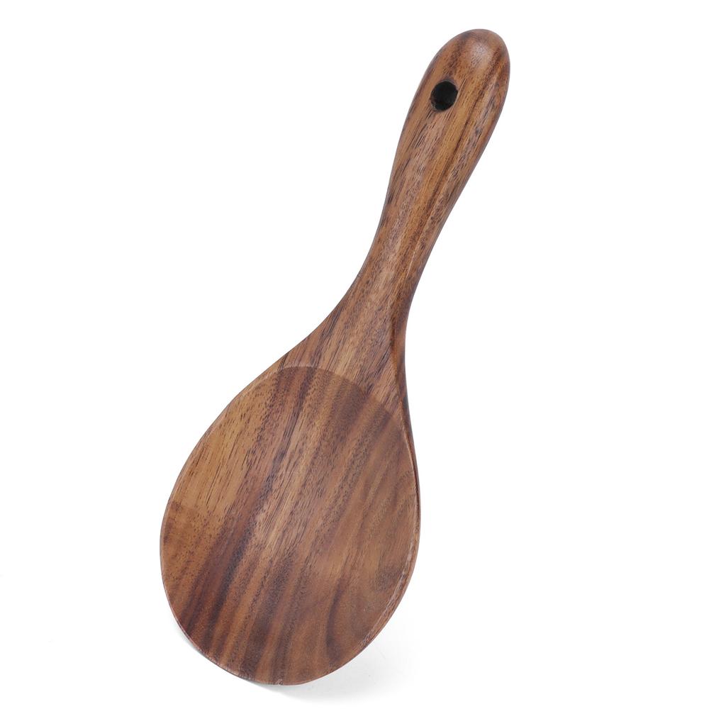 Rice Paddle Wooden Serving Spoon Rice Scoop Cookware Tableware Home Kitchen Accessory